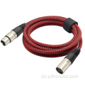 Custom Shiled Microfon Audio Cannon Jack XLR 3Pin Frauen bis TRS 6,35 mm 1/4 Zoll DMX -Kabel